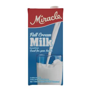 Miracle UHT Reconstituted Whole Milk 12 Units / 1 L